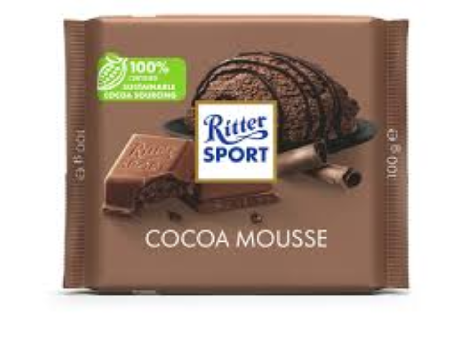 RITTER SPORT COCOA MOUSSE CHOCOLATE 100G